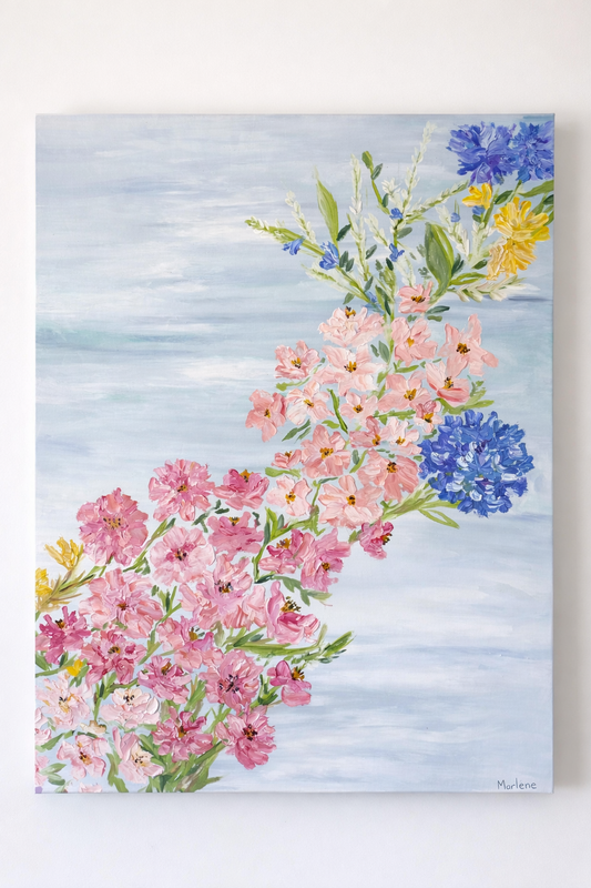 Blush & Blue - Original Painting
