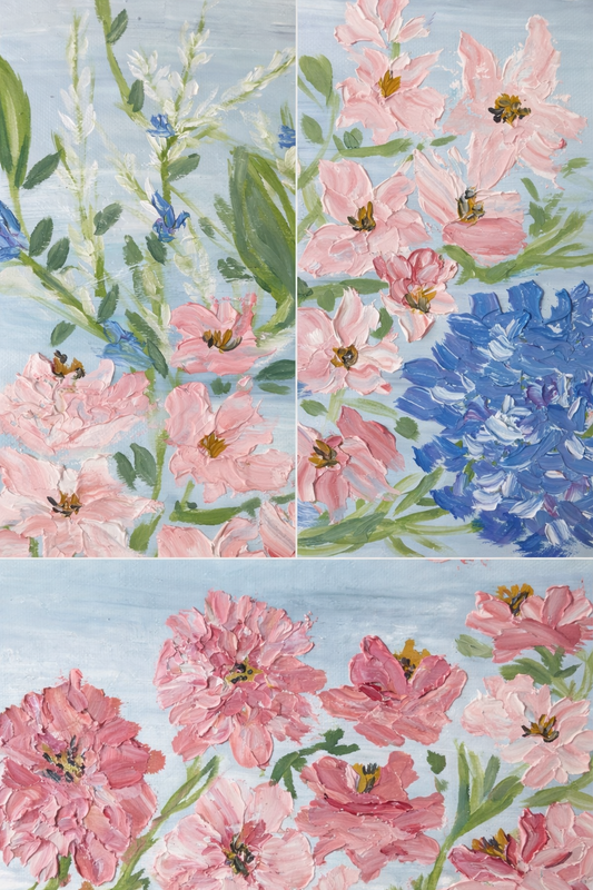 Blush & Blue - Original Painting